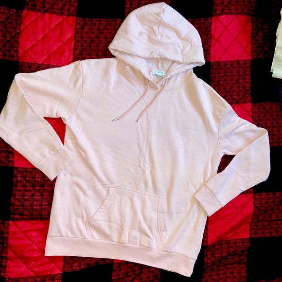 Pink sweater/hoodie with pocket - Picture 1 of 5